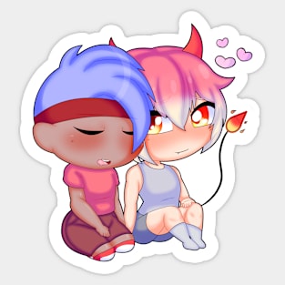 Chibi Ian x Marcel Sticker